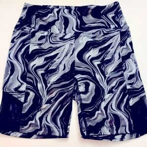 NWOT Women’s Pink Victoria’s Secret Gray & White Marbled Workout Shorts Size XS